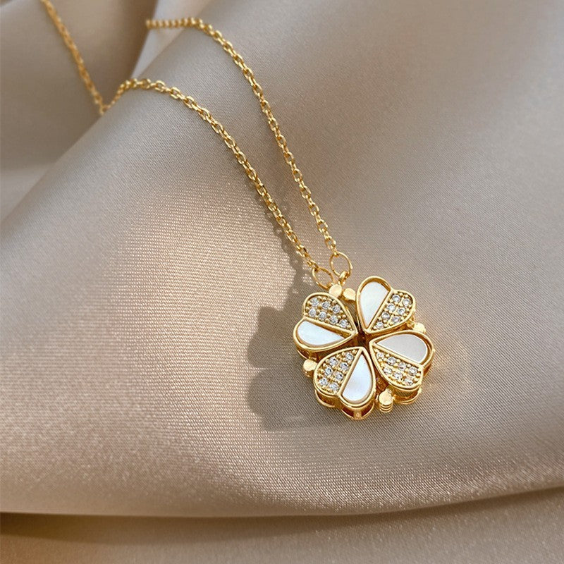 Auroria-Luxury Four Leaf Clover Pendant Necklace