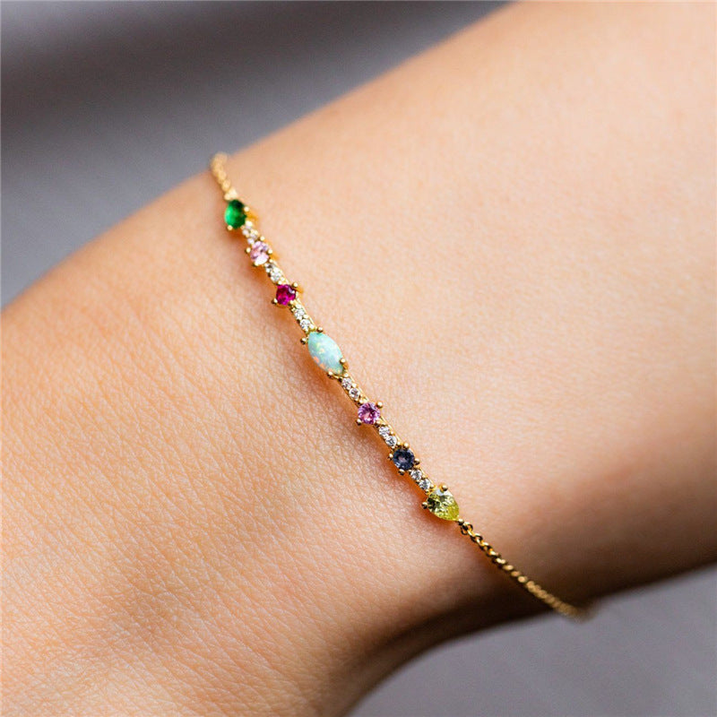 Auroria-Color Zircon Bracelet