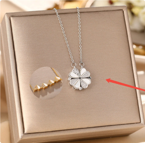 Auroria-Luxury Four Leaf Clover Pendant Necklace
