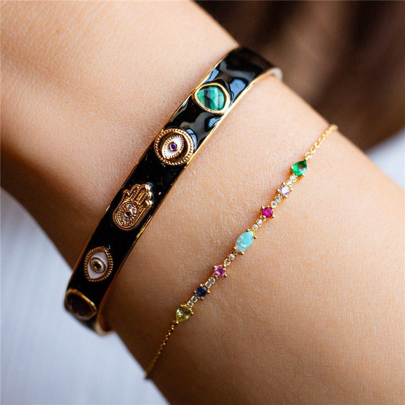 Auroria-Color Zircon Bracelet