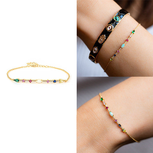 Auroria-Color Zircon Bracelet